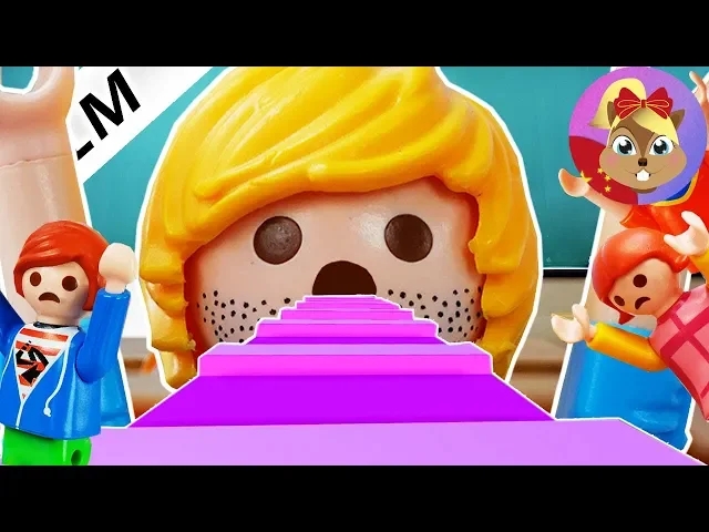 摩比游戏 playmobil 小电影 小尤又在做梦了,梦见一个非常刺激惊险的学校冒险